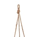 Ghiveci suspendabil, Creaciones Meng, 20x16 cm, stuf, natural/negru