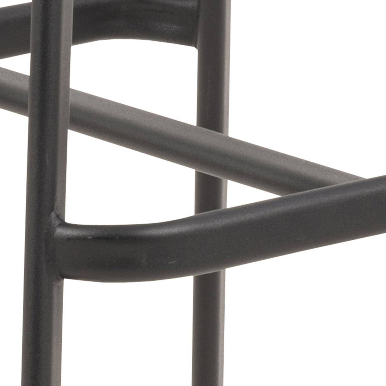 Scaun de bar Oregon, Actona, 46.5x50x103 cm, piele ecologica/otel, negru - view 3
