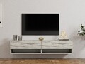 Comoda TV, Asse Home, Arges, 141x31x30 cm, PAL , Travertin