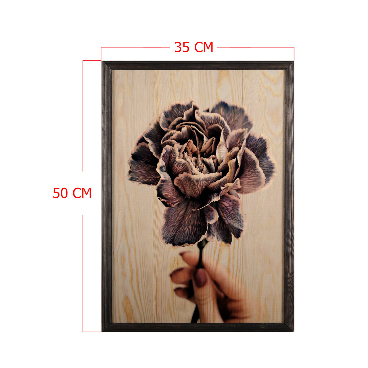 Tablou decorativ, Violet, Lemn, Lemn, Multicolor