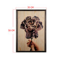 Tablou decorativ, Violet, Lemn, Lemn, Multicolor