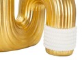 Vaza decorativa Bann Big, Mauro Ferretti, 14.5x13x25 cm, polirasina, auriu/alb