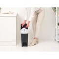 Cos de gunoi cu pedala, Brabantia, StepUp, 10 L, 26.5x20.3x38.1 cm, polipropilena, gri inchis