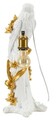 Lampa de masa Parrot, Mauro Ferretti, 1 x E27, 40W, 20x20x50.5 cm, fier/poliester, auriu/alb