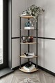 Corp biblioteca, Poter, Bookcase 5 Corner, 34x139x34 cm, MDF , Stejar