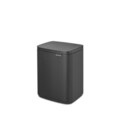Cos de gunoi, Brabantia, Bo Small, 7 L, 20.7x24.2x31.7 cm, otel, gri inchis