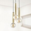 Lustra Tubo, Maison in Design, 3 x E27, 40W, auriu