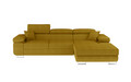 Coltar extensibil dreapta 4 locuri ELTAP, Armd-51, Armando, 289x203x85 cm, lemn/poliester, galben