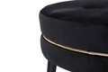 Taburet Paris, Mauro Ferretti, 90x46 cm, lemn de pin/poliester, negru/auriu