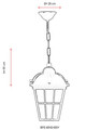 Lustra de exterior, Avonni, 685AVN1217, Plastic ABS, Negru