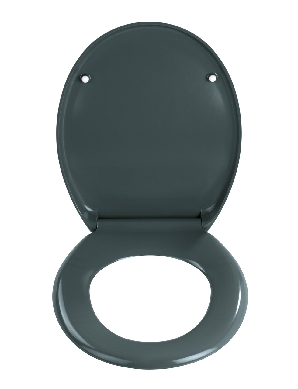 Capac de toaleta cu sistem automat de coborare, Wenko, Premium Ottana, 37.5 x 44.5 cm, duroplast, gri - 1 | YEO