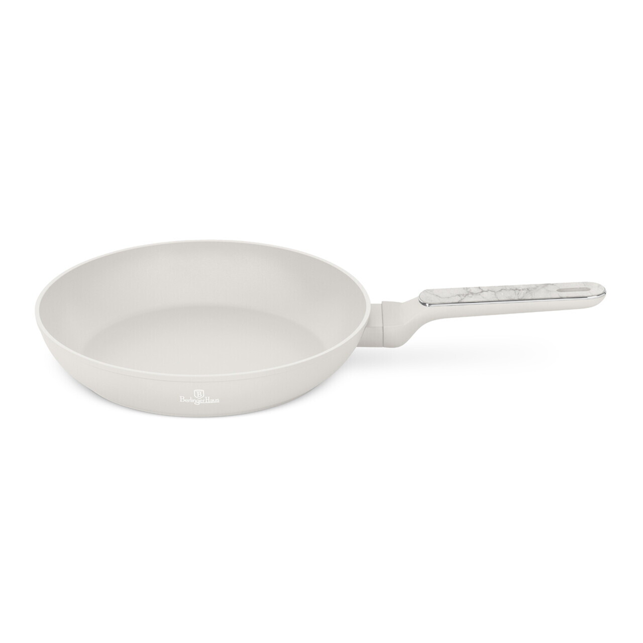 Tigaie Berlinger Haus, Sahara Marble, 28 cm, 2.4 L, aluminiu forjat, crem mat/marmura - imagine 3