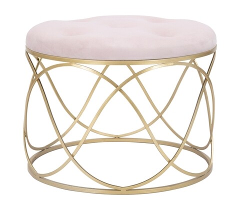Taburet Luty Pink, Mauro Ferretti, 60×45 cm, catifea 60x45