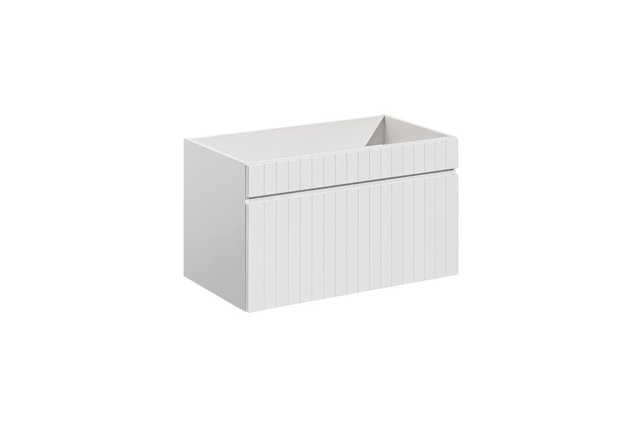 Set mobilier baie, dulap dublu si 2 lavoare, 180 cm, Iconic White, Comad, MDF/PAL laminat, alb/stejar santa fe vintage — imaginea 4