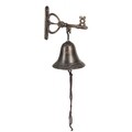 Clopotel pentru usa InArt Antique Bell, 16 x 9 x 17 cm, metal, negru