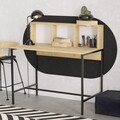 Birou, Elegance, Dustin, Stejar safir / negru
