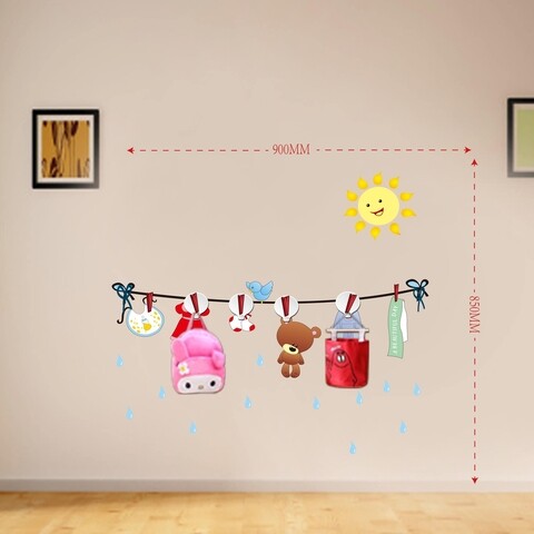 Cuier cu sticker decorativ sun, mauro ferretti, 90x85 cm, plastic