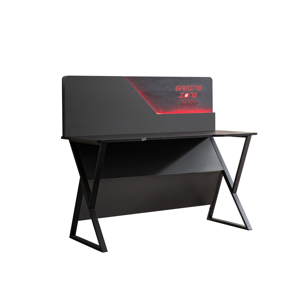 Birou, Hanah Home, Gaming Zone, 140x120x60 cm, PAL, Antracit - view 6