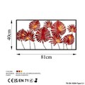 Decoratiune de perete, Yıldız 3, Metal, Dimensiune: 81 x 40 cm, Multicolor
