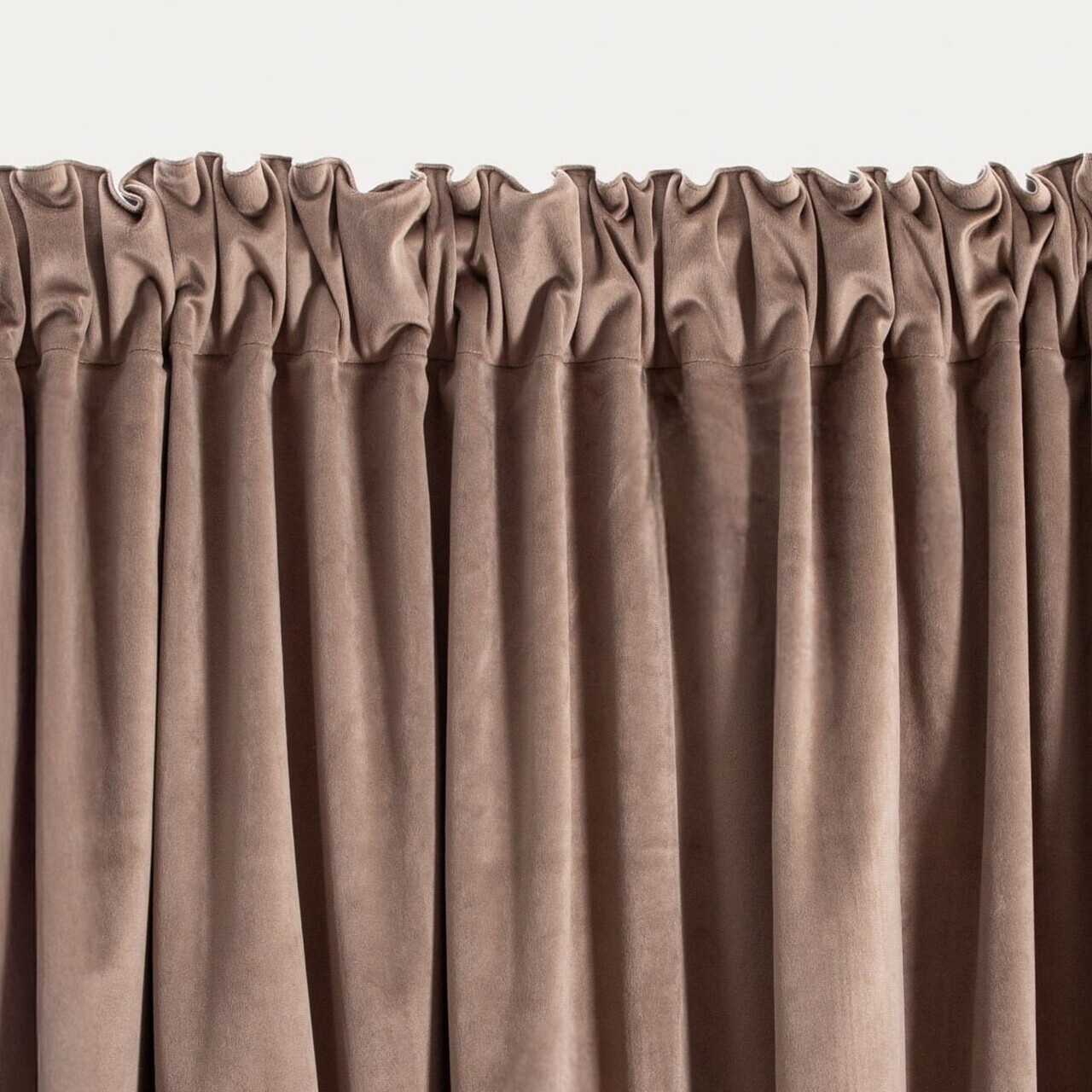 Set 2 draperii Zienna, Homla, 140x250 cm, poliester, capucino