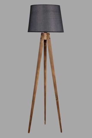 Lampadar, Luin, 8285-5, E27, 60 W, lemn/textil