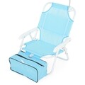 Set scaun cu parasolar si geanta frigorifica pentru copii, Kids Beach, L.37 l.28 H.45, albastru