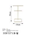 Suport pentru bijuterii, TK-004, Metal, Auriu