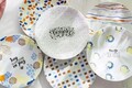 Set farfurii pentru desert, Rekitchen, 513RKT1113, Portelan , 21 x 21 x 2 cm, 6 piese, Multicolor