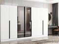 Dulap pentru haine, Hanah Home, Nisa, 315x210x52 cm, Alb
