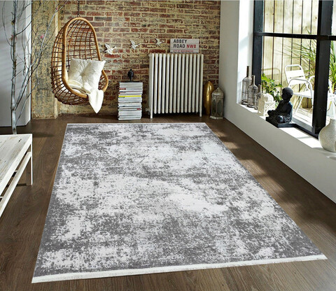 Covor De Hol, 0075, 100×200 Cm, 30% POLIESTER/70% POLIPROPLEN, Gri Deschis