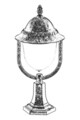 Lampa de exterior, Avonni, 685AVN1372, Plastic ABS, Maro