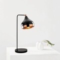 Set lampa si lustra, Opviq, 892OPV9106, Metal, Negru/Cupru