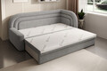 Canapea extensibila brat dreapta 3 locuri, ELTAP, Fabillo, 223x86x80 cm, lemn/poliester, gri deschis
