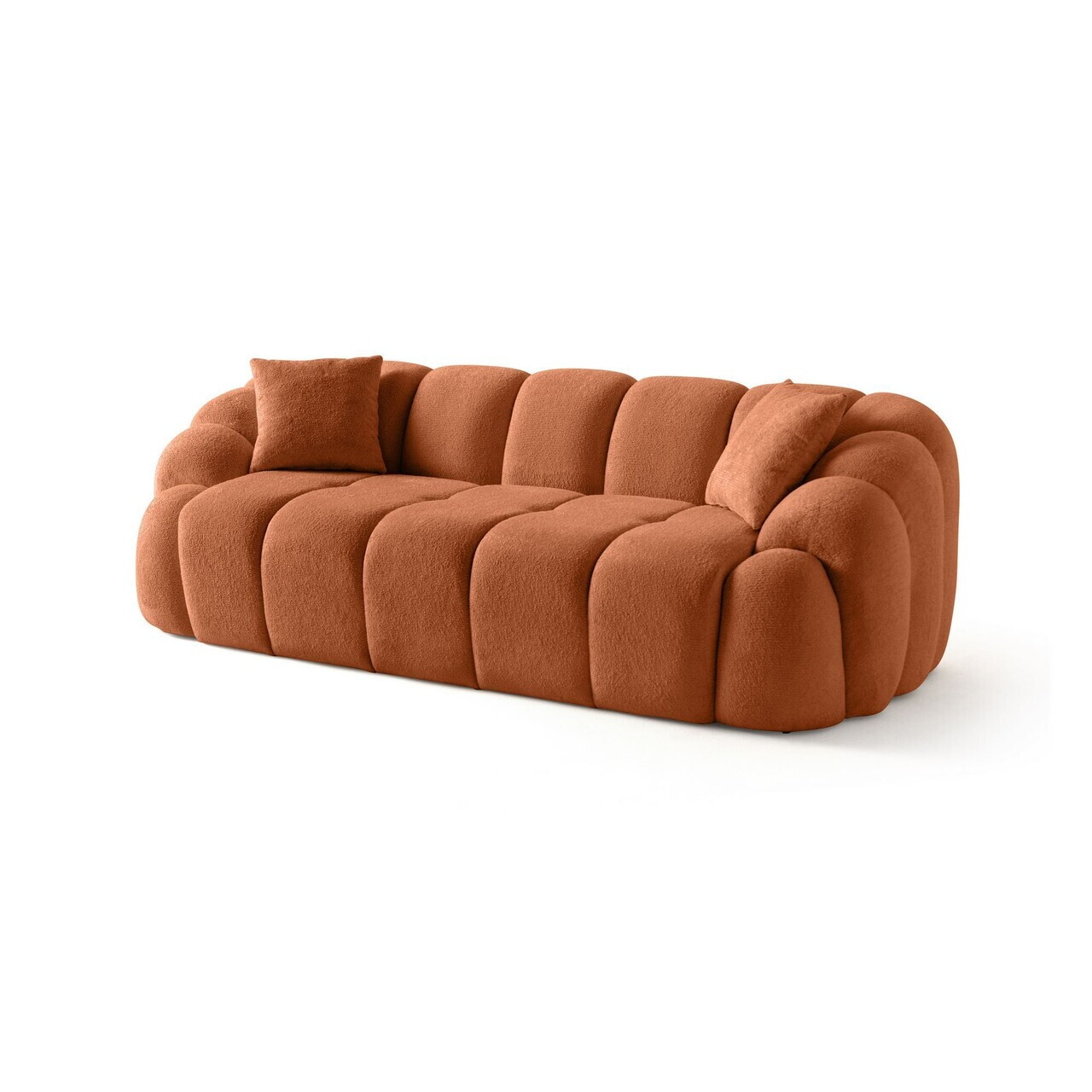 Canapea 3 locuri, Atelier del Sofa, 752EST1131, Lemn de carpen/PAL melaminat, Caramiziu - view 3