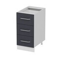 Dulap pentru bucatarie, Hanah Home, Minar, 40x87x58 cm, Alb / Antracit