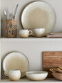 Set mic dejun 12 piese, Bloomingville, Paula, ceramica, natural