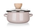 Set 3 cratite emailate cu capac Naturela, Banquet, 14/18/22 cm