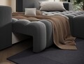Coltar extensibil dreapta 4 locuri ELTAP, Bon-42, Bonett, 250x175x92 cm, lemn/poliester, gri inchis