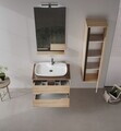 Oglinda decorativa, Hanah Home, Galia 60, Stejar