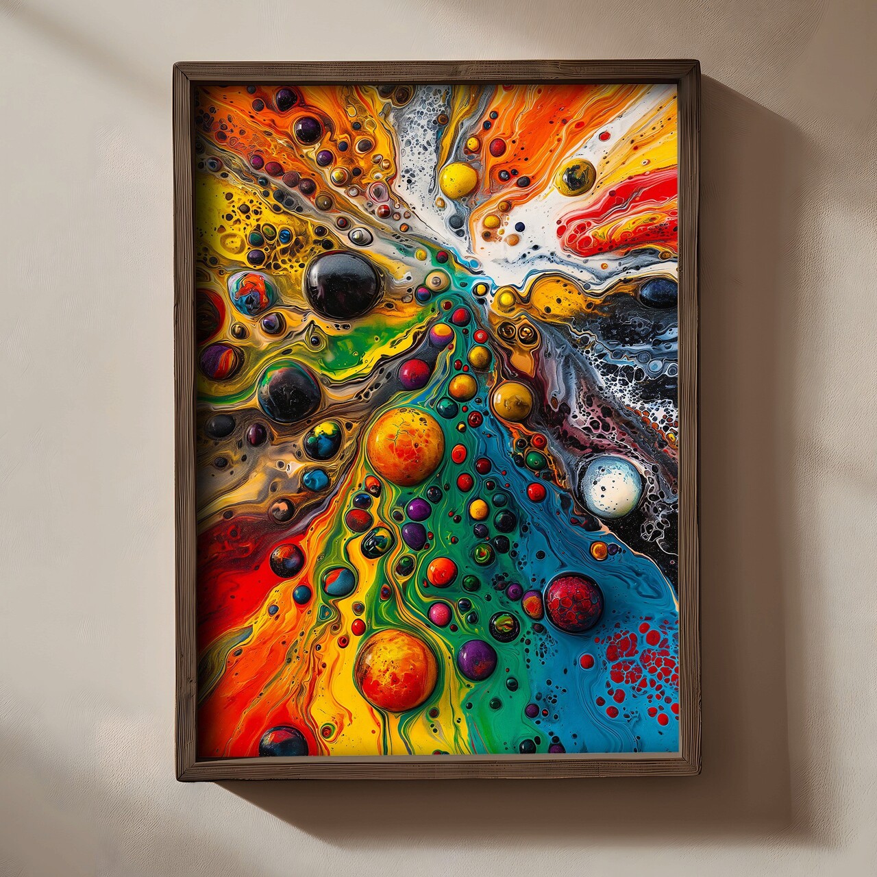 Tablou decorativ TUN008-L Lemn Multicolor