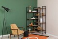 Corp biblioteca, Sapphire, Edra Rafix, 94x177x94 cm, PAL, Pin Atlantic / Negru