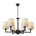Lustra, Opviq, 892OPV1499, Metal, Negru / Crem