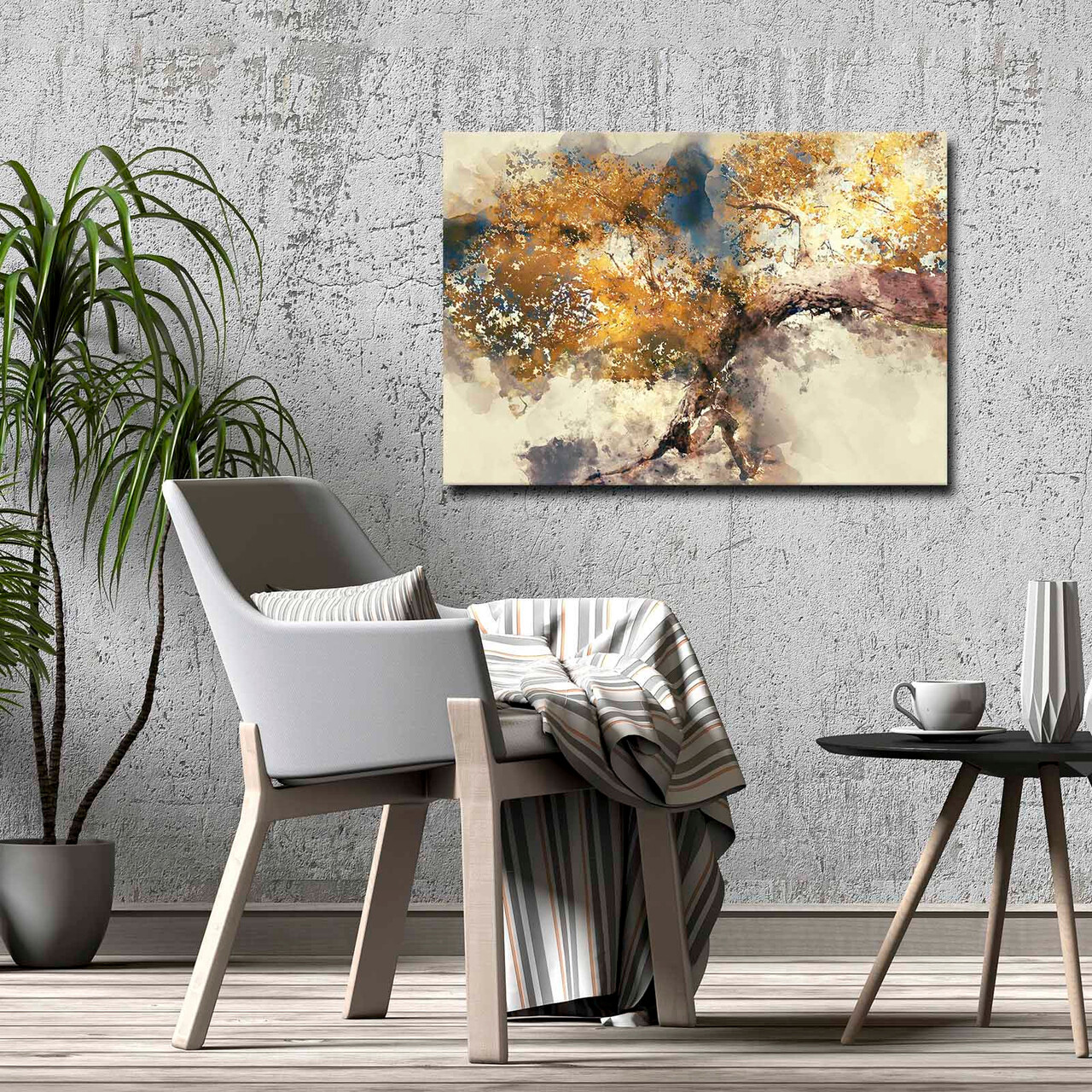 Tablou decorativ, 70100ABSC, Lemn, Multicolor - view 2