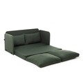 Canapea extensibilă cu 2 locuri, Futon, 859FTN2876, Metal , Verde