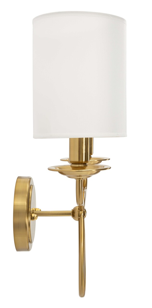 Aplica de perete Zagreb, Mauro Ferretti, 2 x E14, 20W, 35.5x17x43 cm, fier, auriu/alb