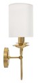 Aplica de perete Zagreb, Mauro Ferretti, 2 x E14, 20W, 35.5x17x43 cm, fier, auriu/alb