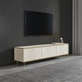 Comoda TV, Inarch, Imaj, Travertin / Auriu