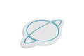 Decoratiune luminoasa LED, Saturn, Benzi flexibile de neon, DC 12 V, Albastru
