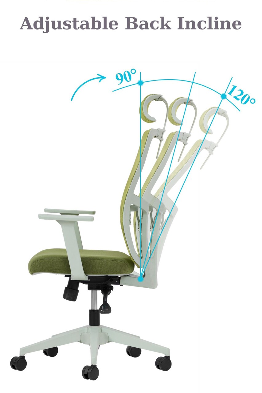 Set scaune de birou (2 piese), Hanah Home, Lumbar 126, Plastic, Verde - view 8