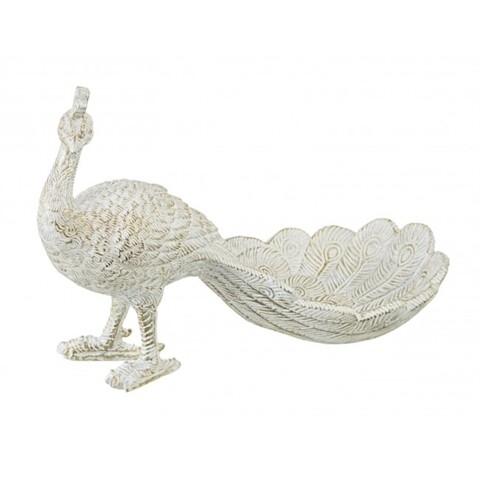 Decoratiune, yoma peacock, bizzotto, 22x11x14.5 cm, polirasina